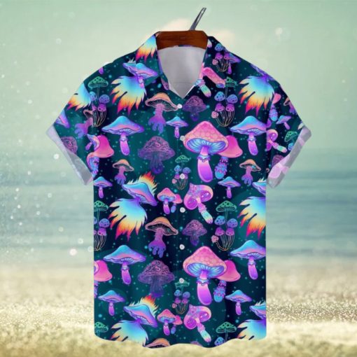 Mushroom Amazing Short Sleeve Aloha Hawaiian Shirt Summer Gift For Men And Women