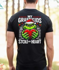 My Grandkids Stole My Heart Funny Christmas Vintage Shirt