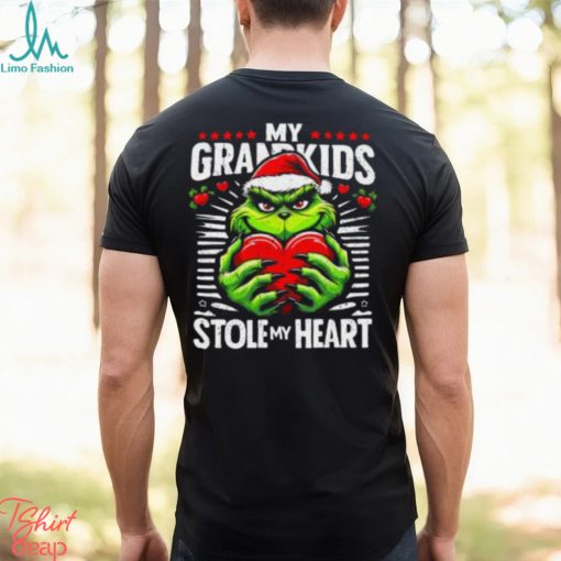 My Grandkids Stole My Heart Funny Christmas Vintage Shirt