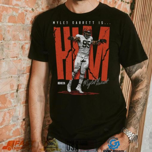 Myles Garrett Cleveland HIM WHT Shirt