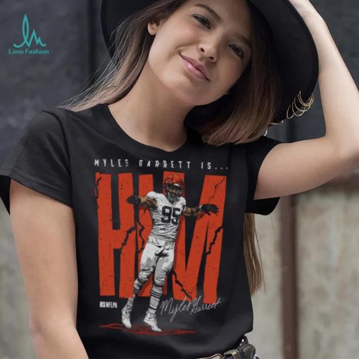 Myles Garrett Cleveland HIM WHT Shirt