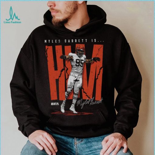 Myles Garrett Cleveland HIM WHT Shirt