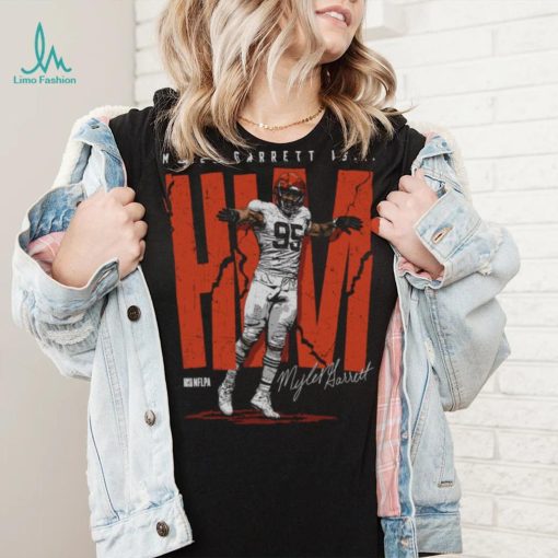Myles Garrett Cleveland HIM WHT Shirt