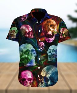 Mysterious Skull Commands Attention Hawaiian Shirt