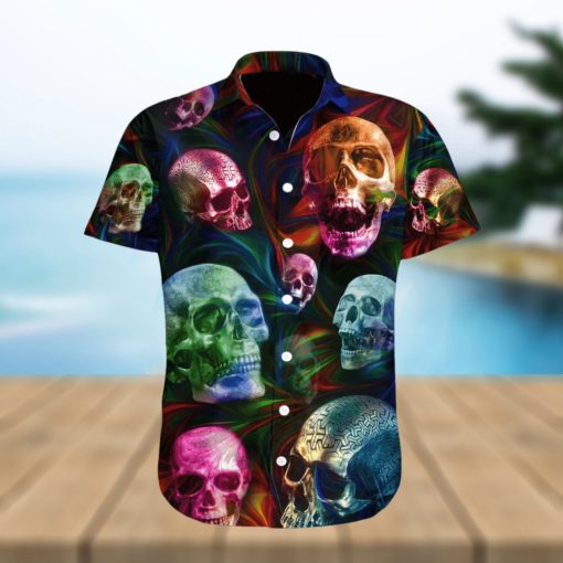 Mysterious Skull Commands Attention Hawaiian Shirt