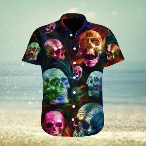 Mysterious Skull Commands Attention Hawaiian Shirt