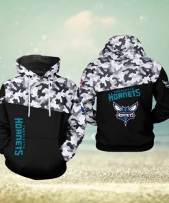 NBA Charlotte Hornets Black Camo Pullover Hoodie