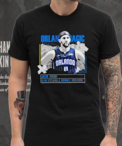 NBA Jalen Suggs Orlando Magic basketball player information paper shirt