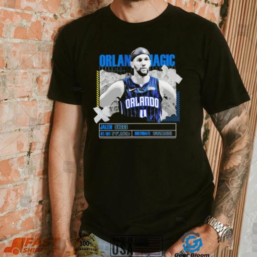 NBA Jalen Suggs Orlando Magic basketball player information paper shirt