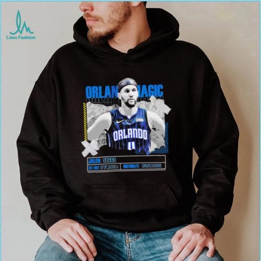 NBA Jalen Suggs Orlando Magic basketball player information paper shirt