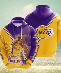 NBA Los Angeles Lakers Kobe Bryant Gold Purple Pullover Hoodie Ver 1