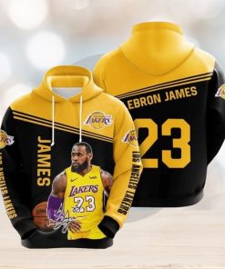 NBA Los Angeles Lakers Lebron James #23 Pullover Hoodie Ver 4