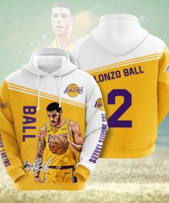 NBA Los Angeles Lakers Lonzo Ball Pullover Hoodie