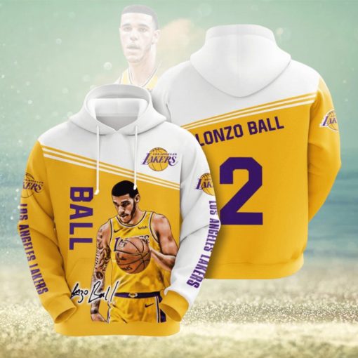 NBA Los Angeles Lakers Lonzo Ball Pullover Hoodie