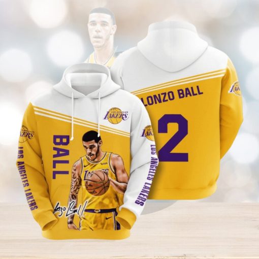 NBA Los Angeles Lakers Lonzo Ball Pullover Hoodie
