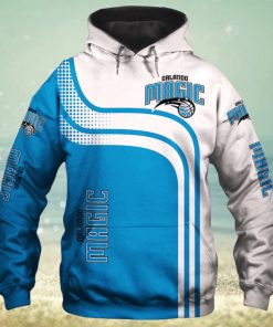 NBA Orlando Magic Bllue White Curves Pullover Hoodie