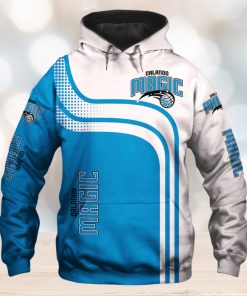 NBA Orlando Magic Bllue White Curves Pullover Hoodie