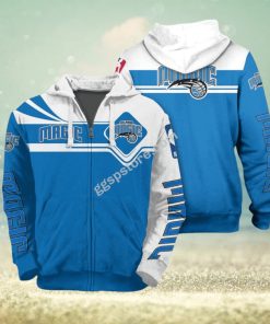 NBA Orlando Magic Blue White Zip Up Hoodie