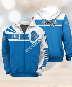 NBA Orlando Magic Blue White Zip Up Hoodie