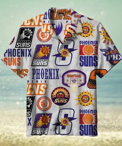 NBA Phoenix Suns White Logo History Hawaiian Shirt