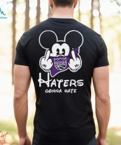 NBA Sacramento Kings Haters Gonna Hate Mickey Mouse Disney Basketball T Shirt