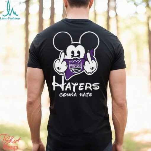 NBA Sacramento Kings Haters Gonna Hate Mickey Mouse Disney Basketball T Shirt