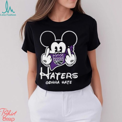 NBA Sacramento Kings Haters Gonna Hate Mickey Mouse Disney Basketball T Shirt