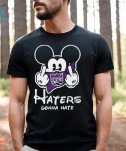 NBA Sacramento Kings Haters Gonna Hate Mickey Mouse Disney Basketball T Shirt