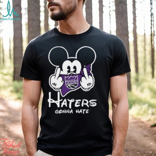 NBA Sacramento Kings Haters Gonna Hate Mickey Mouse Disney Basketball T Shirt