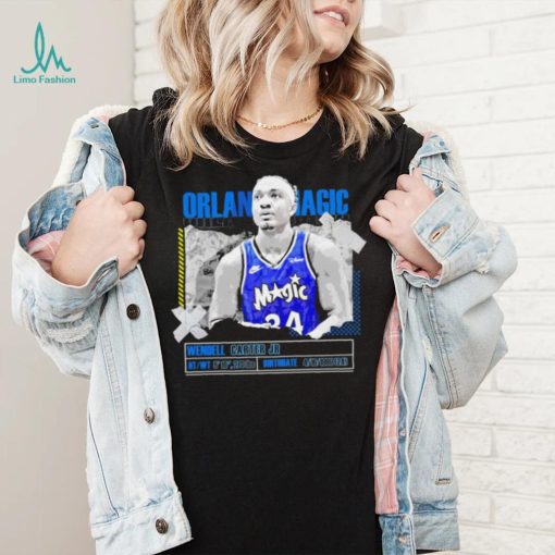 NBA Wendell Carter Jr Orlando Magic basketball player information paper shirt
