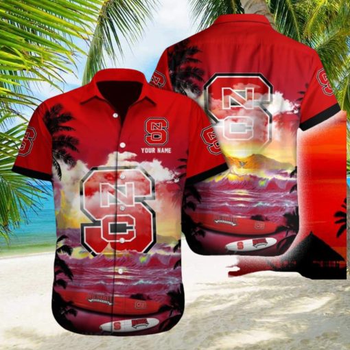 NC State Wolfpack NCAA Collection Custom Name Men And Women Sports Teams Hawaiian Shirt Gift