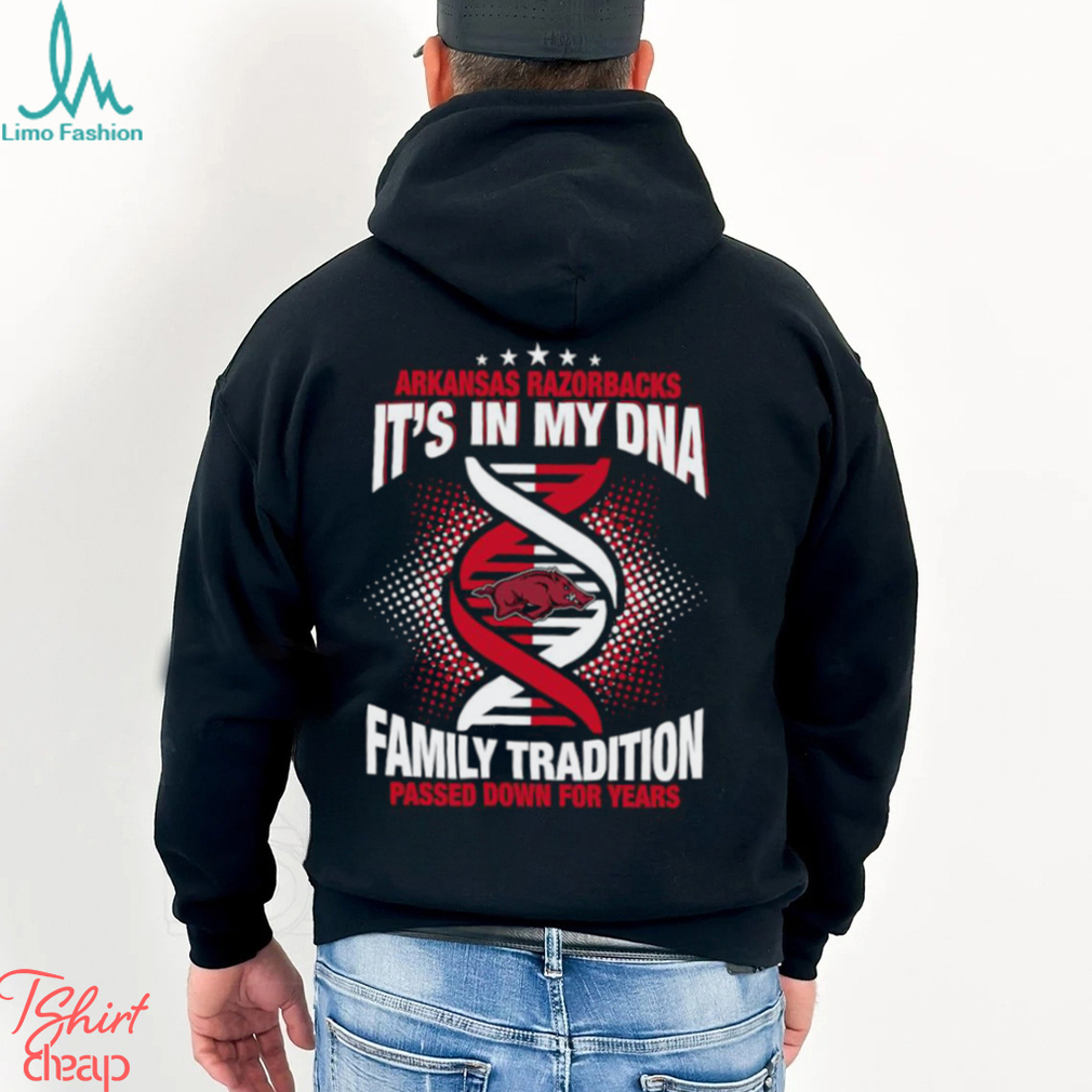 NCAA Arkansas Razorbacks It’s In My DNA Family Tradition Passed Down For Years T Shirt NCAA Arkansas Razorbacks It’s In My DNA Family Tradition Passed Down For Years T Shirt