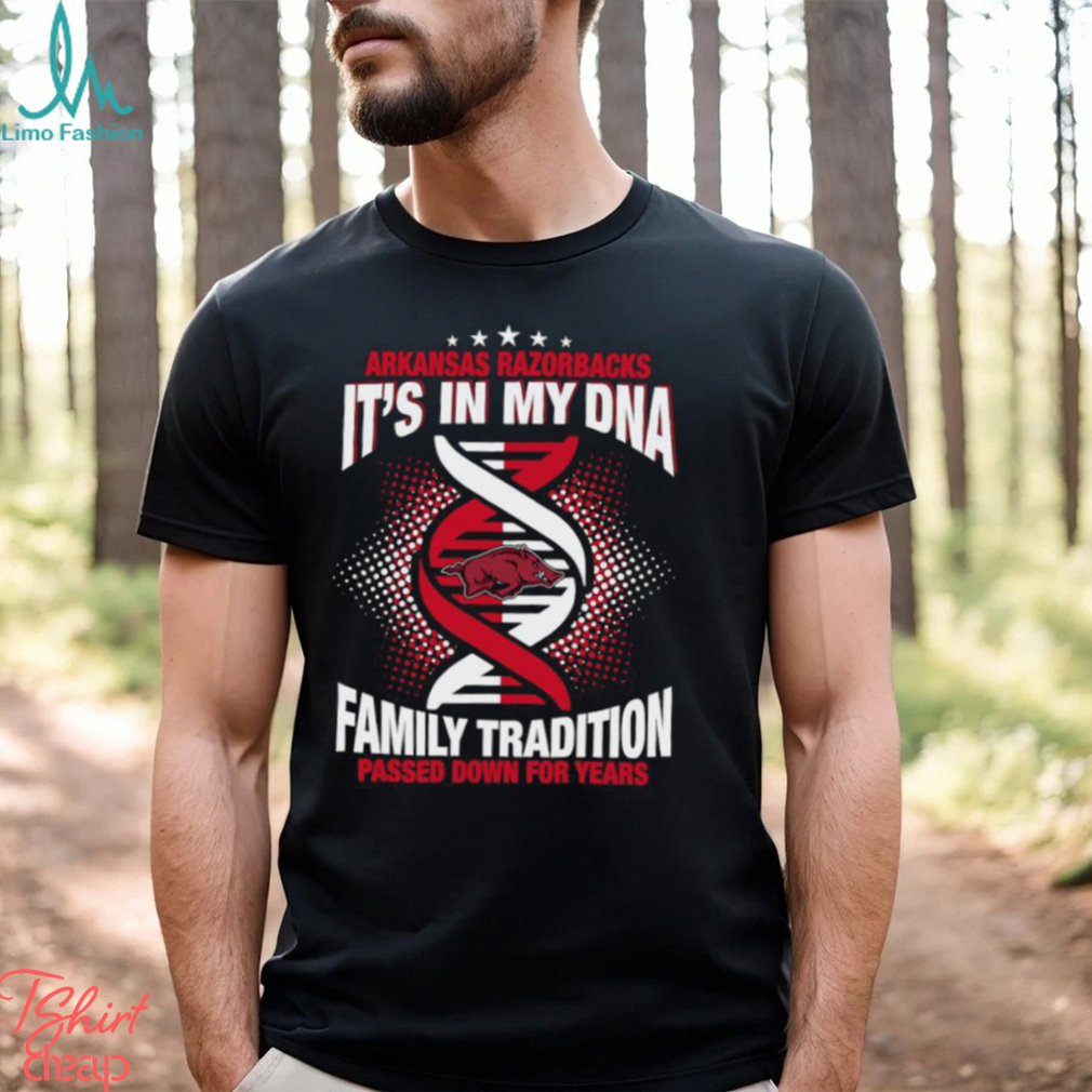 NCAA Arkansas Razorbacks It’s In My DNA Family Tradition Passed Down For Years T Shirt NCAA Arkansas Razorbacks It’s In My DNA Family Tradition Passed Down For Years T Shirt