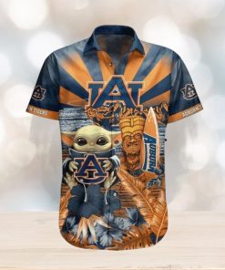 NCAA Auburn Tigers Baby Yoda Hawaiian Shirt