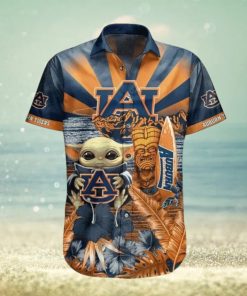 NCAA Auburn Tigers Baby Yoda Hawaiian Shirt