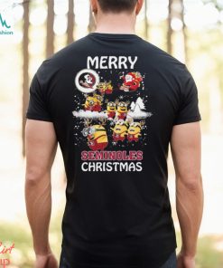 NCAA Florida State Seminoles Minions Merry Christmas Shirt, hoodie, sweater, long sleeve and tank top NCAA Florida State Seminoles Minions Merry Christmas Shirt