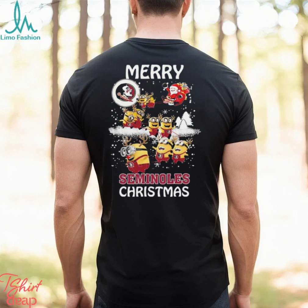 NCAA Florida State Seminoles Minions Merry Christmas Shirt NCAA Florida State Seminoles Minions Merry Christmas Shirt