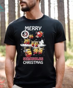 NCAA Florida State Seminoles Minions Merry Christmas Shirt, hoodie, sweater, long sleeve and tank top NCAA Florida State Seminoles Minions Merry Christmas Shirt