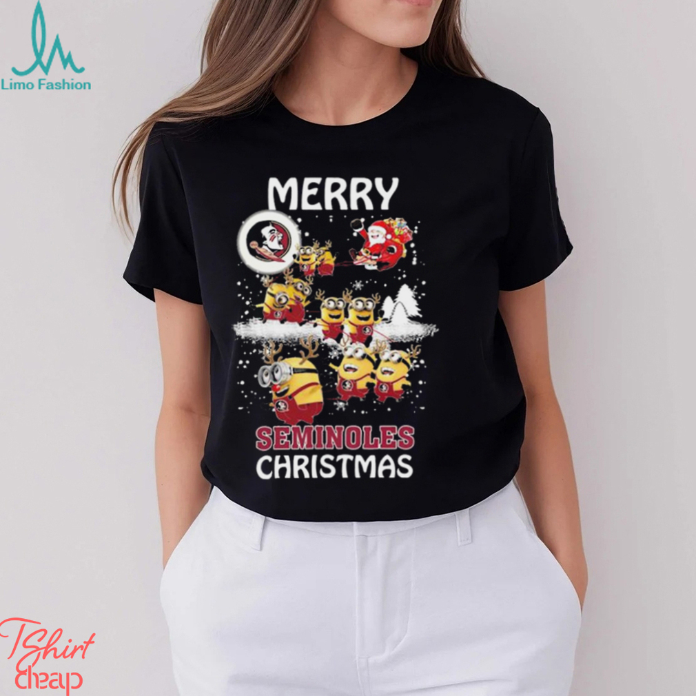 NCAA Florida State Seminoles Minions Merry Christmas Shirt NCAA Florida State Seminoles Minions Merry Christmas Shirt