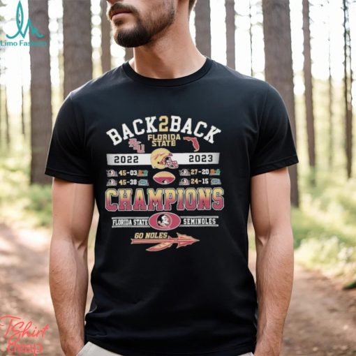 NCAA Florida State Seminoles T Shirt Back 2 Back