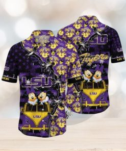 NCAA LSU Tigers Mickey Mouse Hawaiian Shirt Gift For Summer Holiday