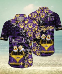 NCAA LSU Tigers Mickey Mouse Hawaiian Shirt Gift For Summer Holiday