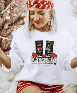 NCAA Michigan Wolverines Vs. Alabama Crimson Tide 2024 Rose Bowl Shirt