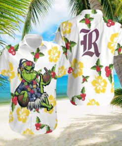 NCAA Rice Owls Aloha Grinch Relax Christmas Pattern Holly Hawaiian Shirt For Men And Women