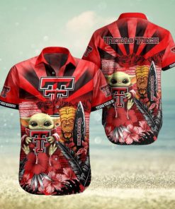 NCAA Texas Tech Red Raiders Baby Yoda Hawaiian Shirt