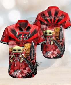 NCAA Texas Tech Red Raiders Baby Yoda Hawaiian Shirt