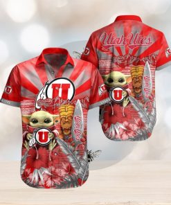 NCAA Utah Utes Baby Yoda Hawaiian Shirt