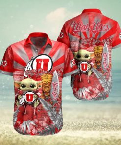 NCAA Utah Utes Baby Yoda Hawaiian Shirt