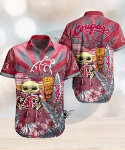 NCAA Washington State Cougars Baby Yoda Hawaiian Shirt