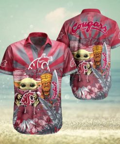 NCAA Washington State Cougars Baby Yoda Hawaiian Shirt